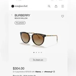 Burberry sunglasses. Worn once!! In perfect condition Authentic Burberry black sunglasses for women. Worn... | Depop main image 3